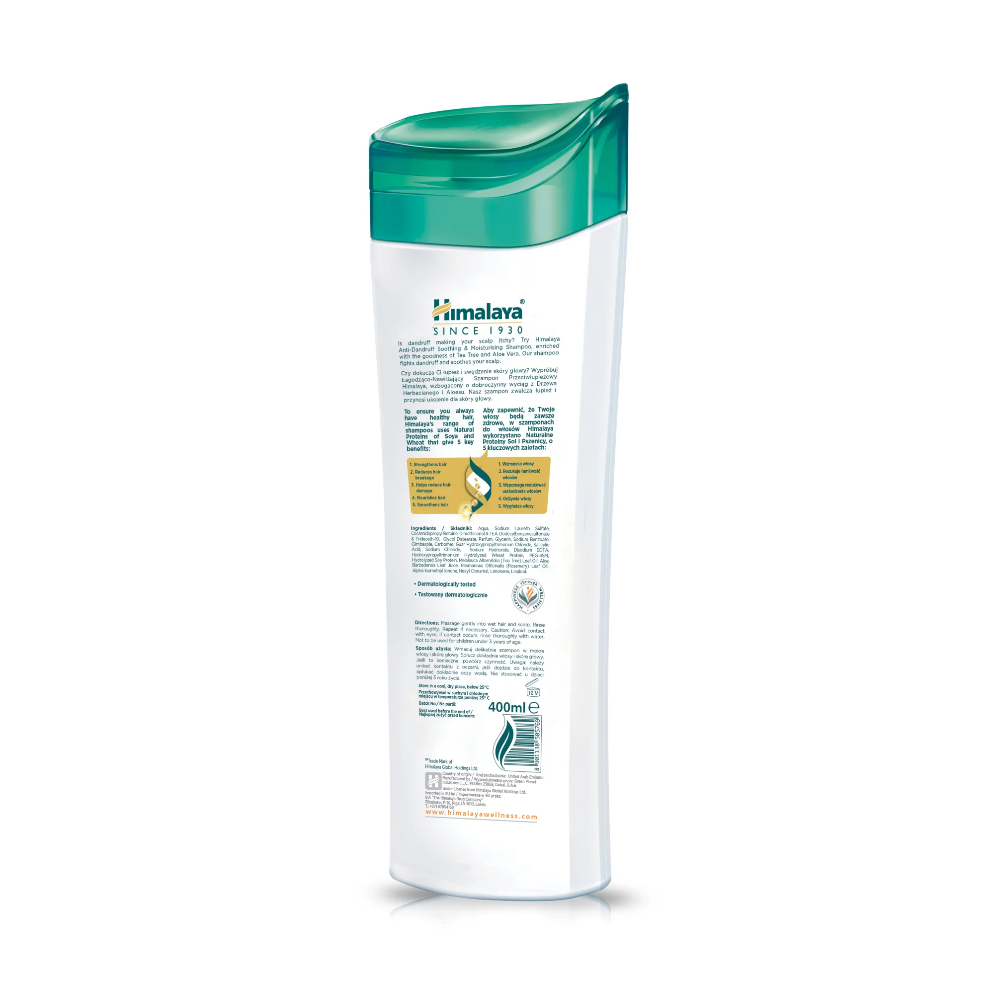 Himalaya Anti-Dandruff Shampoo - Soothing & Moisturizing - 400 ml - Image 5