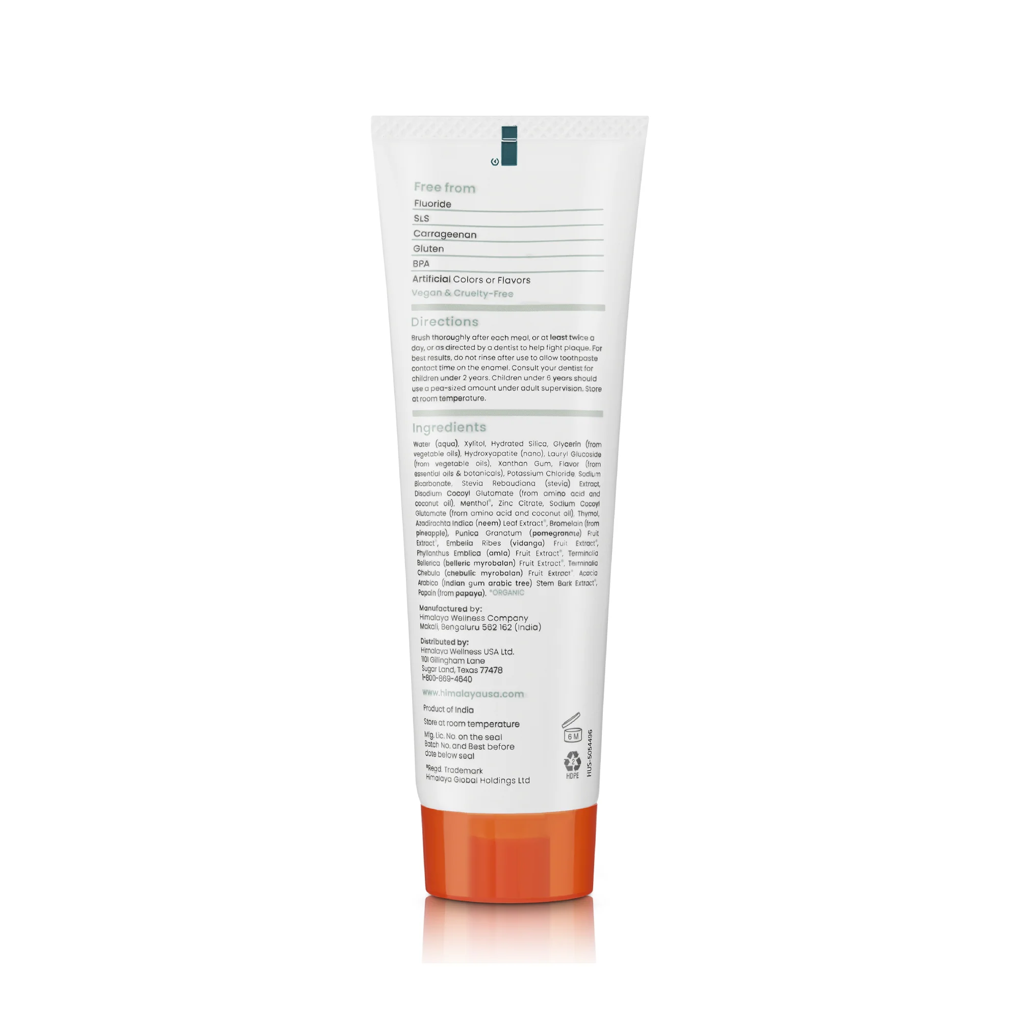 Himalaya Botanique Whitening + Hydroxyapatite Toothpaste - Mint 113g - Image 7