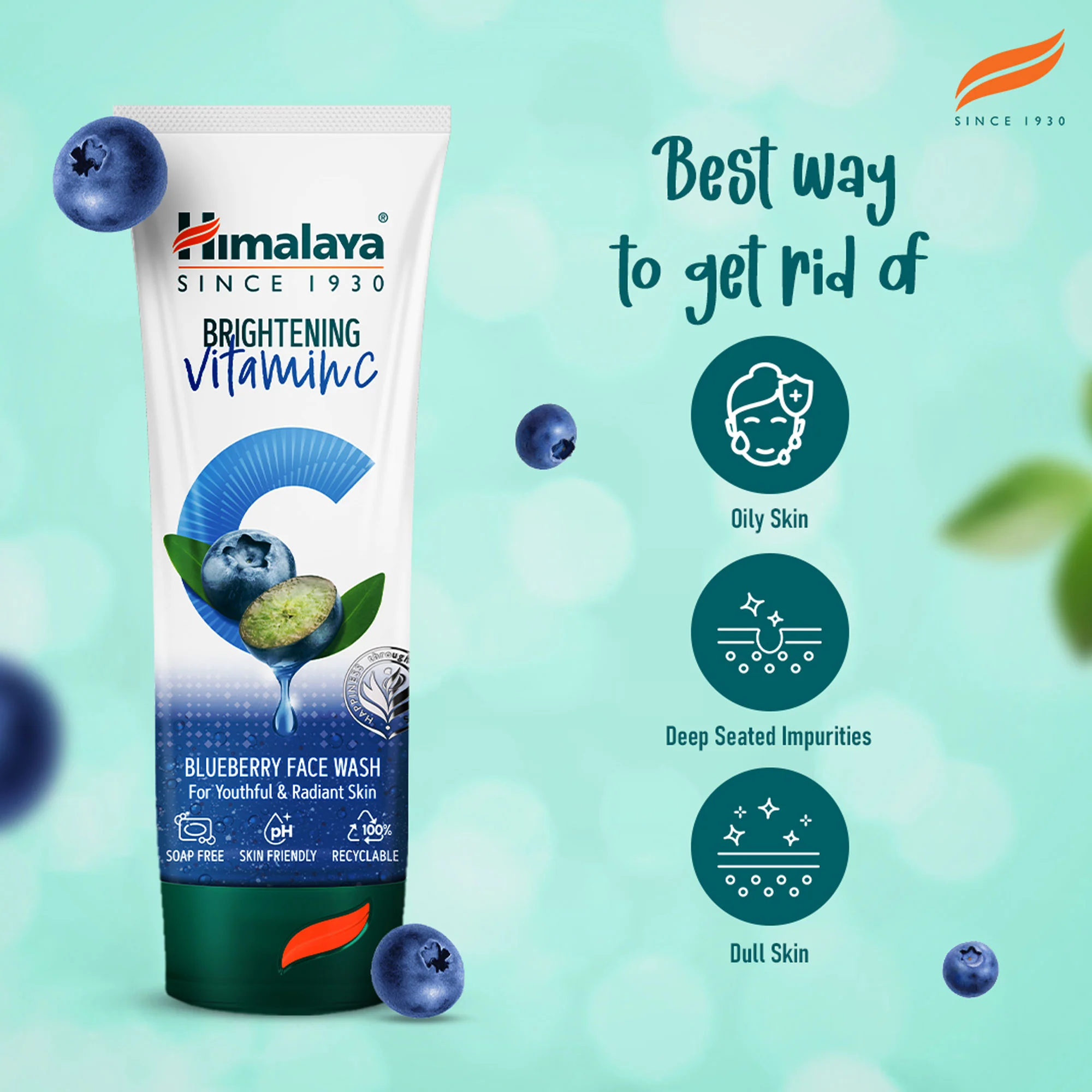 Himalaya Brightening Vitamin C Blueberry Face Wash - Image 4