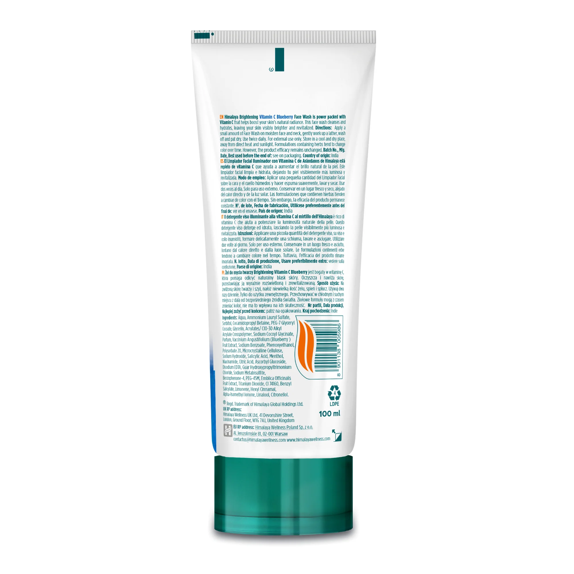 Himalaya Brightening Vitamin C Blueberry Face Wash - Image 7