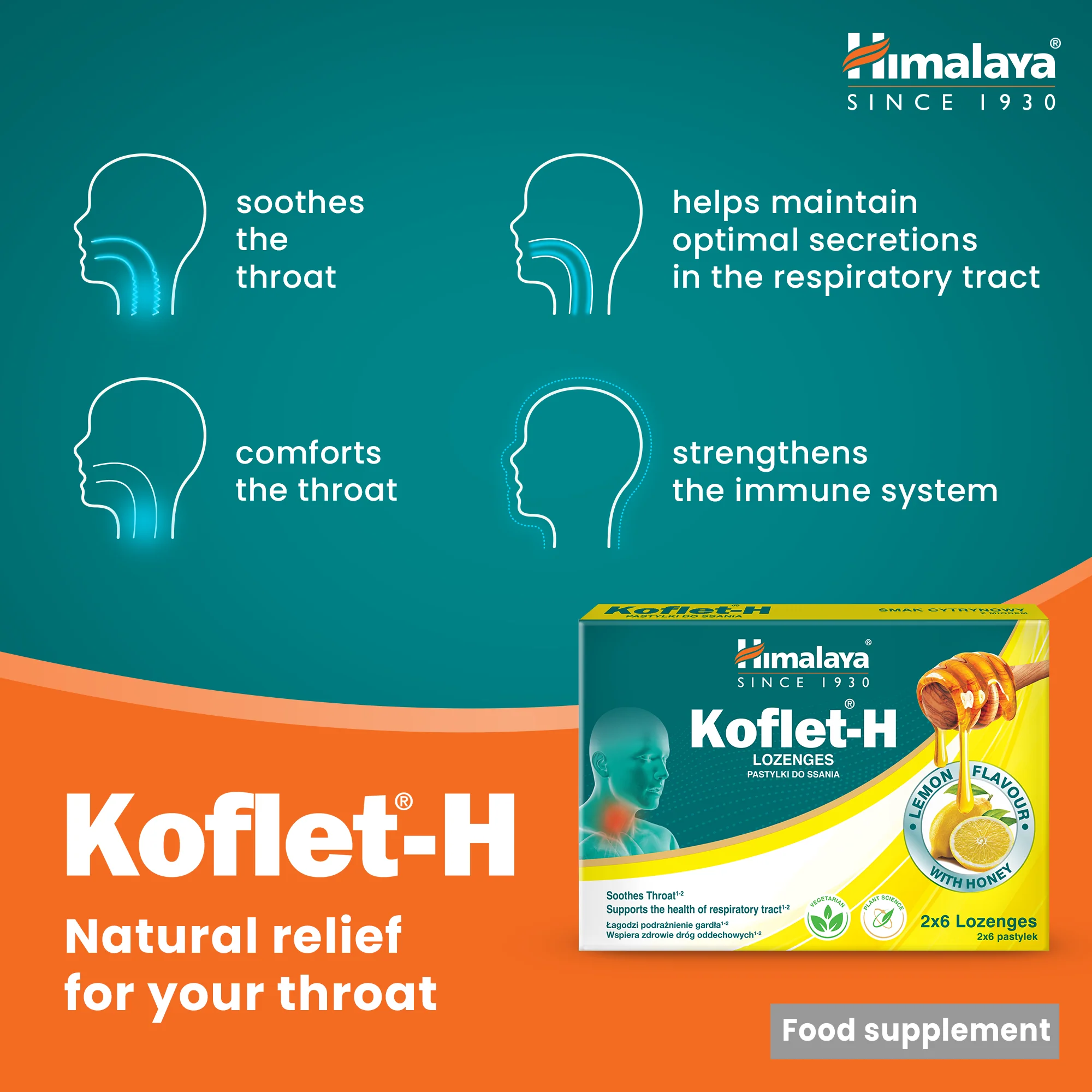 Himalaya Koflet-H Lemon - Lozenges 2x6s - Image 4