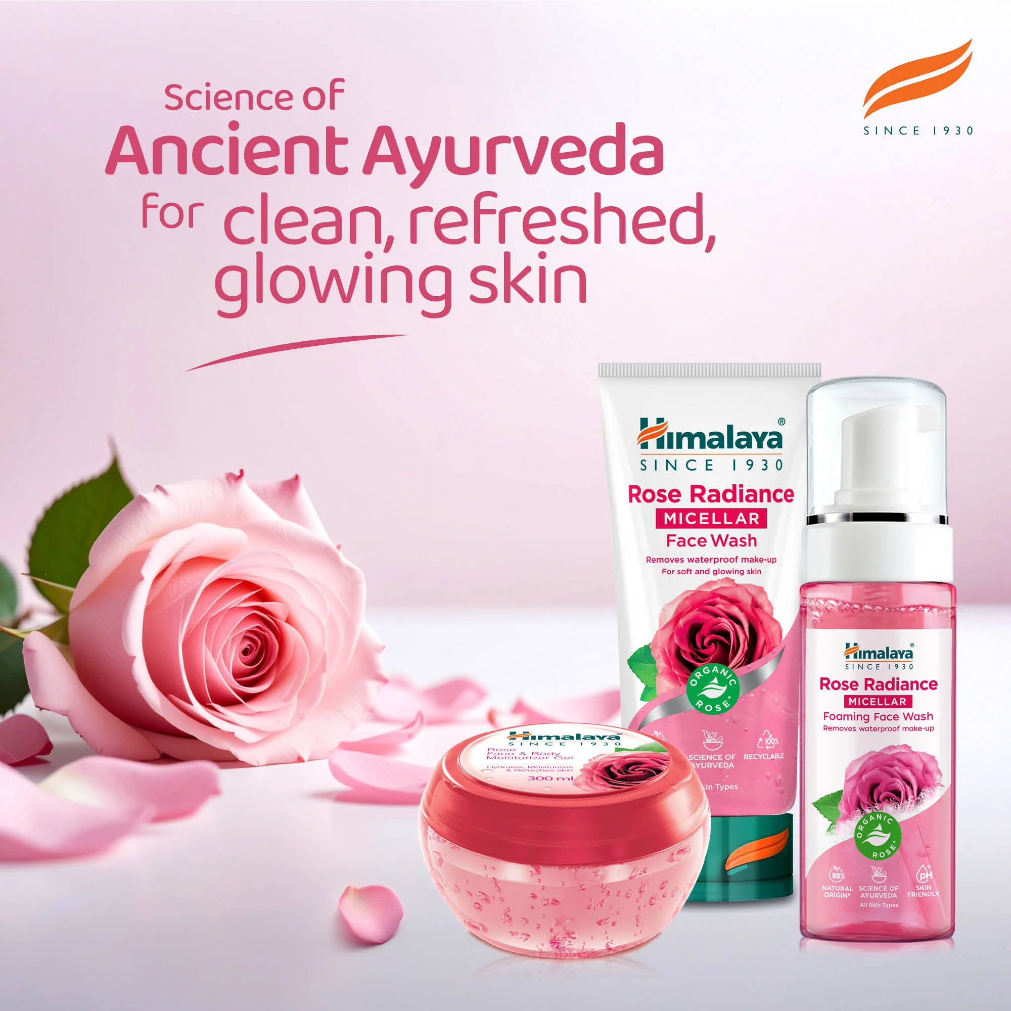 Himalaya Rose Face & Body Moisturizer Gel - 300ml - Image 5