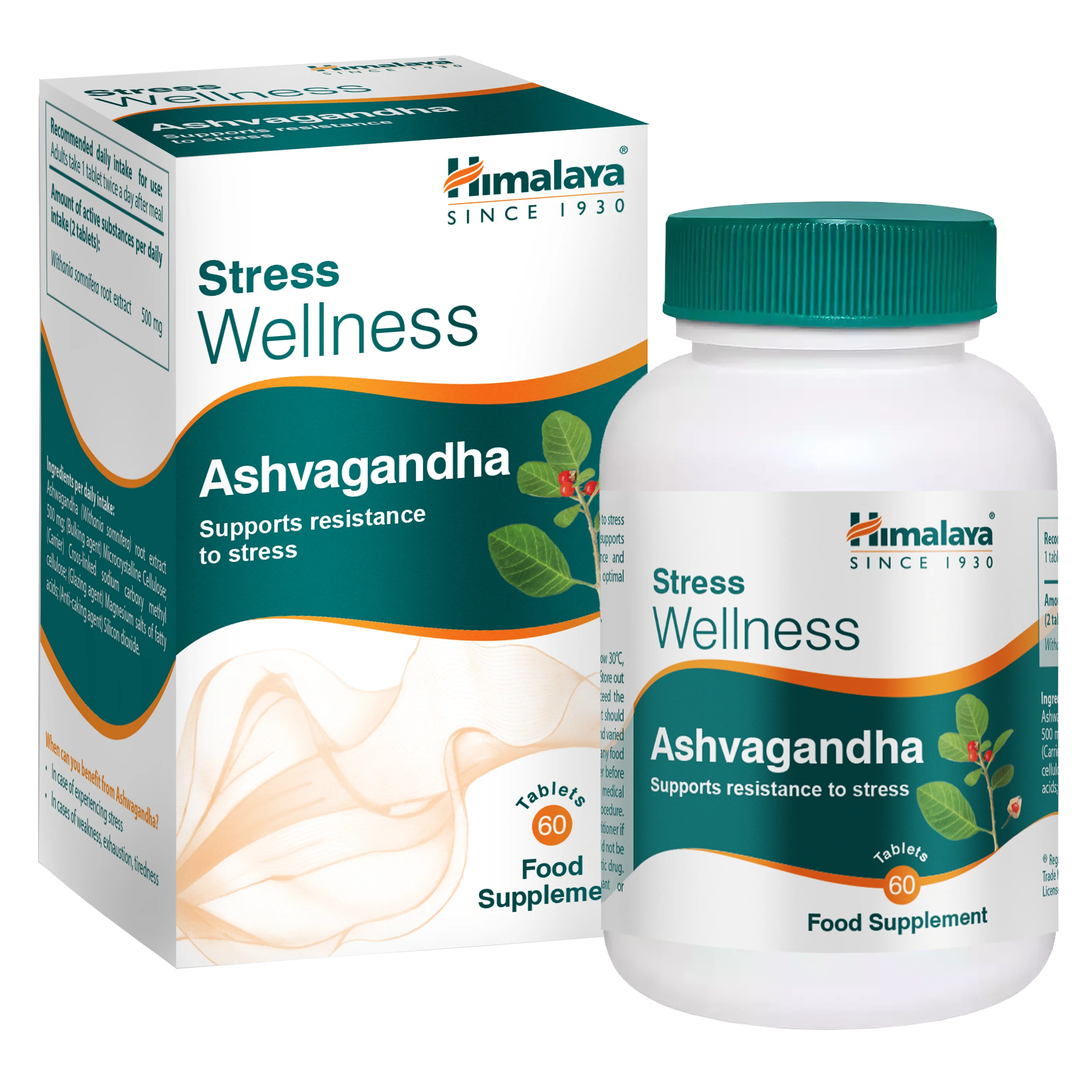 Himalaya Stress Wellness Ashvagandha - 60 Tablets